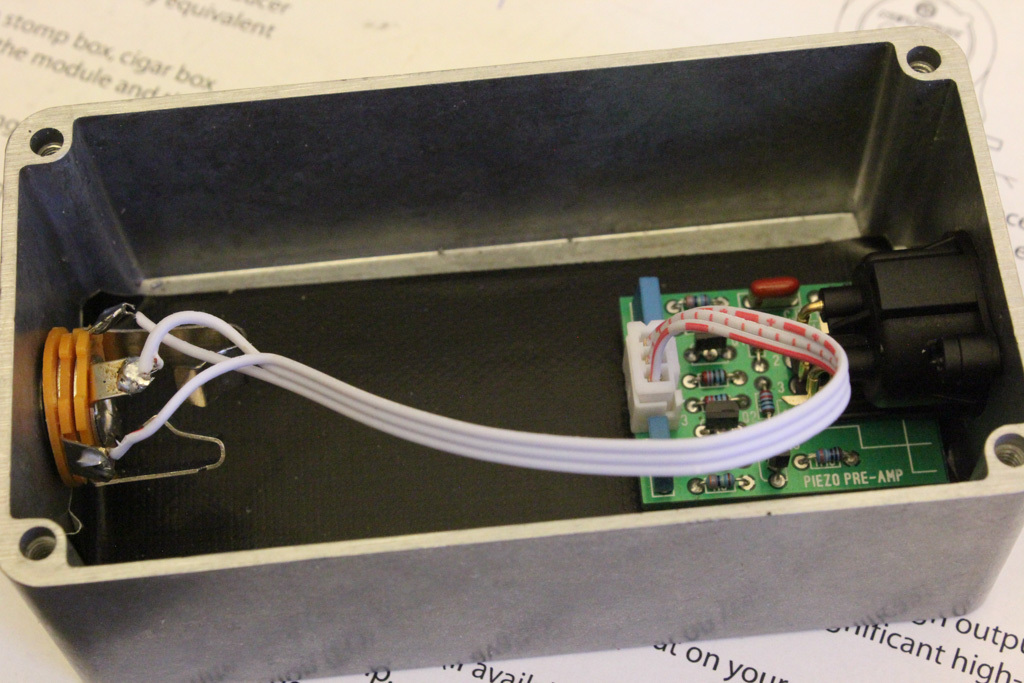 finished enclosure mic pre-amp