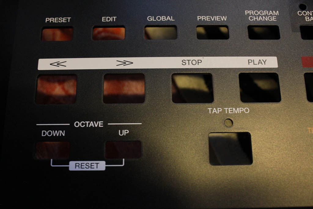 Akai MPK49 transport panel